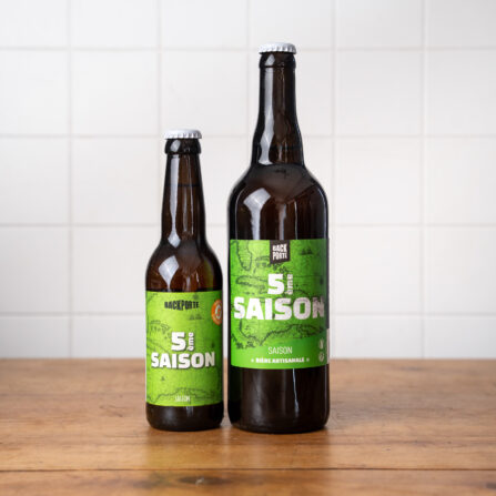 Photo des bouteilles 33cl & 75 cl de la bière 5° Saison